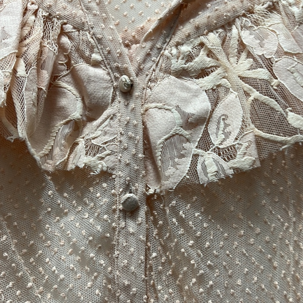 Loveshackfancy Lace Button Down Blouse. Brand New - image 4